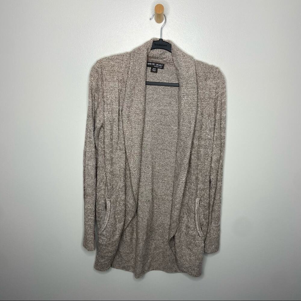 BAREFOOT DREAMS Cozy Chic Lite Tan Cardigan Sweater XS/S